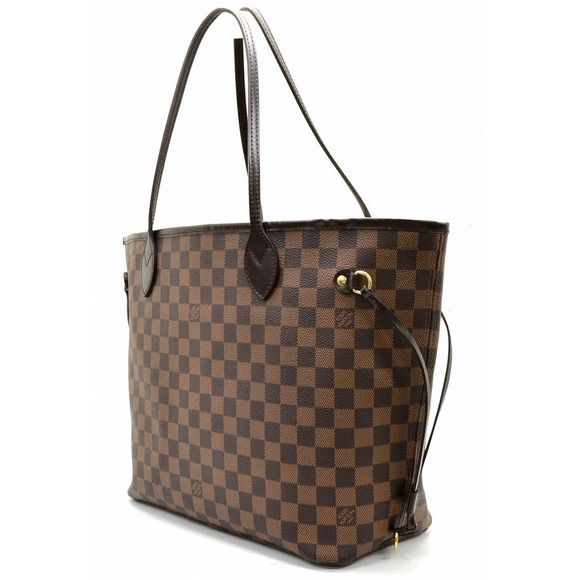 Louis Vuitton MM Bag Tote Brown Damier Neverfull - Picture 1 of 9